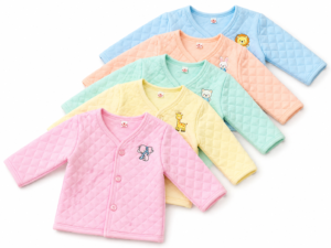 Poly open button top full sleeves