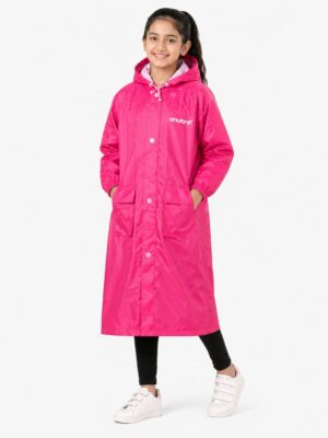 Girls Pink Waterproof Raincoat for Kids