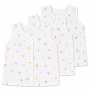 Muslin open button top