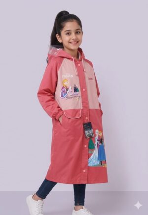 Zeel Girls Frozen School Bag Loosing Raincoat
