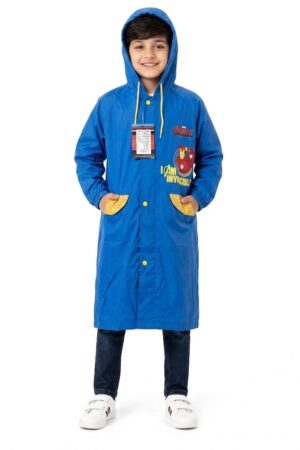 Boys Long Cloth Raincoat
