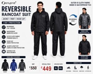 Only One Reversible 2 in 1 Raincoat Suit